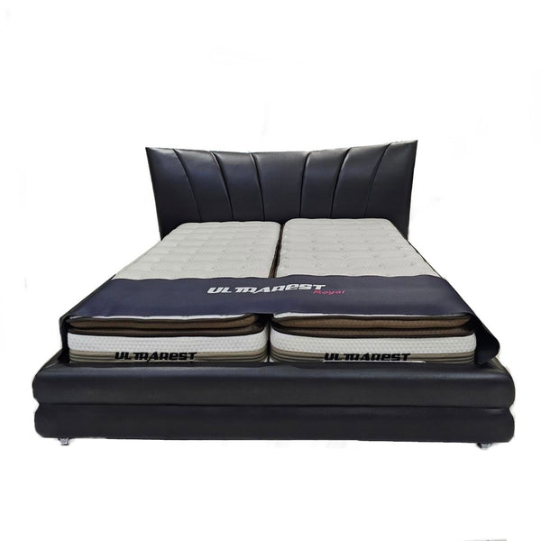 Adjustable Queen/Split Queen base, royal mattress and bed frame